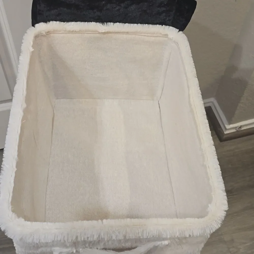 Juicy Couture Home JUICY Bold Crown Logo Velour Decorative Storage Basket